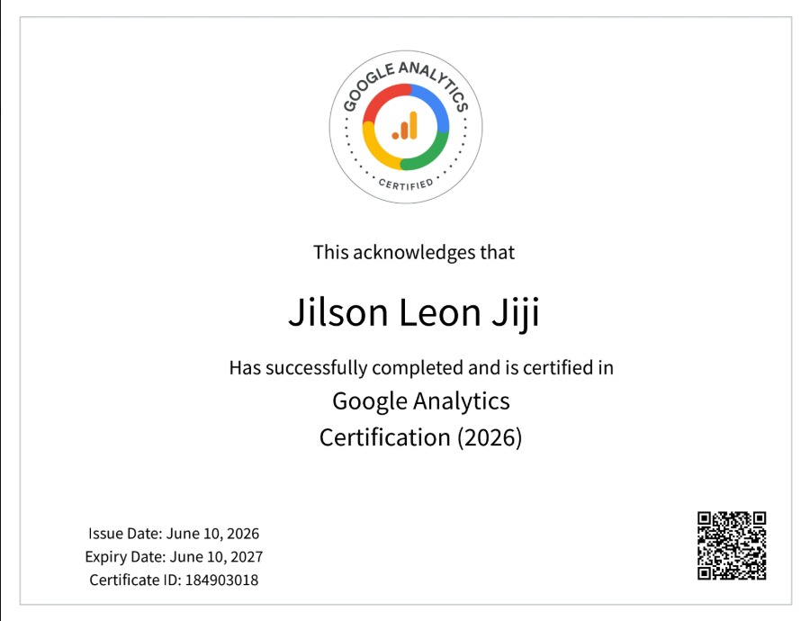 Google Analytics Certification (2026)