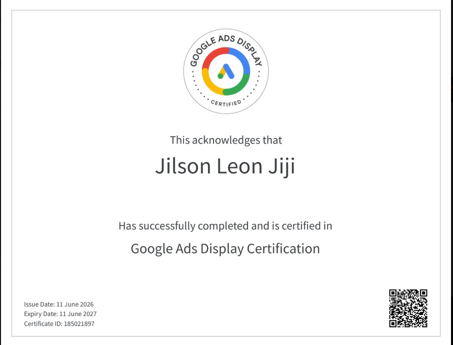 Google Ads Display Certification